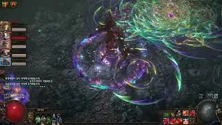[Pathofexile] 3.21 Standard. VBV DPS 7.13B  Full party. Uber Eater of Worlds.