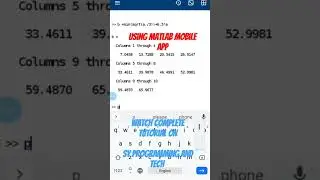 Use Matlab Mobile