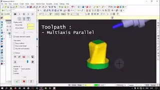 MasterCam X5 || 5-Axis Mill Example || Parallel mill