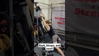 Back, biceps, and core from Mrs. Sweendogg!!
