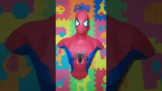 Papercraft ✂️ Busto Spiderman.🕸️❤️ #papercraft #manualidades #art #spiderman #marvel #decoración
