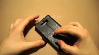 Черный чехол книжка для LG Optimus L7
