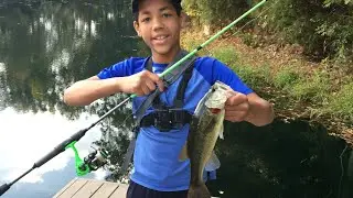 Fishing For the Pond monsters In secret pond!!