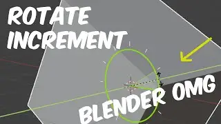 How to change rotate increments blender