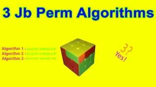 3 Jb Perm Algorithms | #jpermillion #Jperm | Cube Techniques