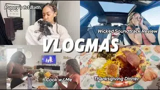 Cook Thanksgiving Dinner With Me - VLOGMAS Week 1