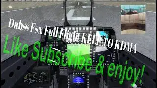 Flight simulator   F-22 raptor Full Flight  El Paso Texas to Tucson Arizona.