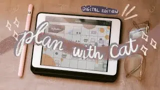 Plan with me: Digital planner with Goodnotes September 2020 | Journal with Cat