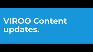 VIROO 2.4 - VIROO Content