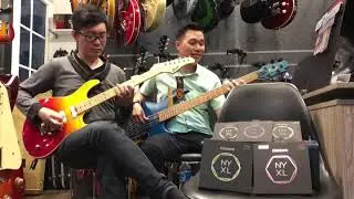 Cort G-LTD-16 in Java Sunset Burst and Cort Artisan B5 plus In Trans Aqua Blue demo!
