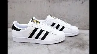 HOW TO STYLE ADIDAS WHITE SHELL TOE SUPERSTAR  + ON FEET