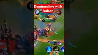 Dominating with Kaizer the tanky Jungler #honorofkings #hok #aov #mlbb #wildrift