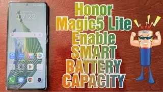 Honor Magic 5 Lite How to Enable SMART BATTERY CAPACITY helps to extend the battery's lifespan