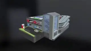 Flowcrete Sweden - Car park fly through animation