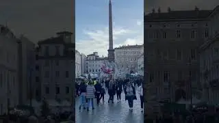 Natale a piazza Navona(Roma) #shorts #piazzanavona #roma #natale #buonnatale
