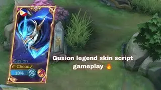 gusion legend skin script gameplay 🔥 (mobile legend) I'm back👿