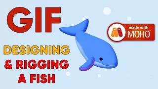 How to Make a Gif / Designing And Rigging a Fish / Anime Studio (moho)