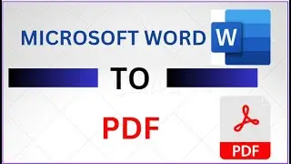 Covert Microsoft Word to PDF In All Microsoft Word