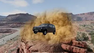Все ВАЗы против песчаного трамплина в BeamNG Drive
