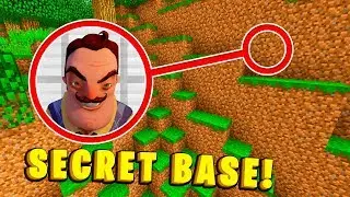 HOW TO FIND HELLO NEIGHBOUR'S SECRET BASE! - Minecraft Secret Base