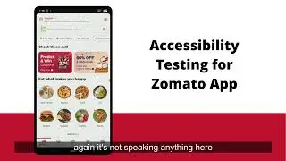Digital Accessibility Awareness #GAAD #Zomato