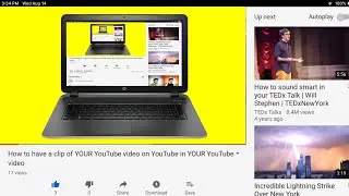 How to have a clip of YOUR YouTube video on YouTube in YOUR YouTube video