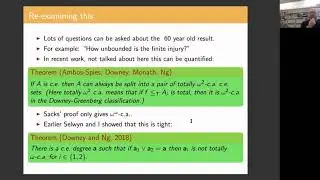 Sacks' Splitting Theorem Re-examined (again) - Rod Downey (Victoria University)