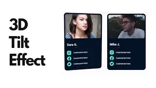 How To Add Awesome 3D Tilt Effect To A Card In WordPress Website