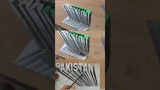 PAKISTAN Art 3D#likeforlikes #art #youtubeshorts #drawing