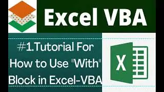 How to Use With Block in VBA | With Statement in Excel VBA | Excel VBA - With Block