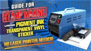 Making Stamp using Inkjet Printer , Pigment Ink ,  Quaff Vinyl inkjet tranparent sticker