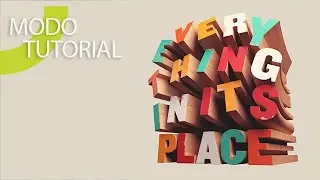 Modo Type Face for print Tutorial