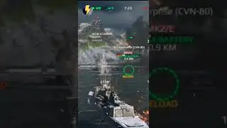 close battle with USS enterprise, Modern Warships #shorts #modernwarships