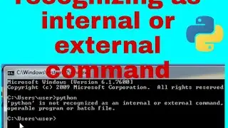 python is not recognized as an internal or external command in Hindi