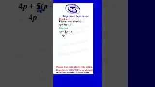 Algebraic Expansion 1 #expansion #algebra