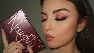 HUDA BEAUTY FULL FACE MAKEUP TUTORIAL | NAUGHTY NUDE EYESHADOW PALETTE