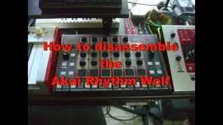 How to disassemble Akai Rhythm Wolf - Glanza's studio