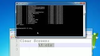 PostgreSQL - SQL Shell - Clear Screen