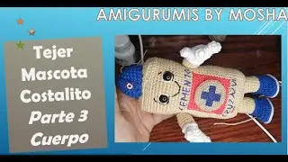 Mascota COSTALITO CRUZ AZUL  parte 3 Cuerpo