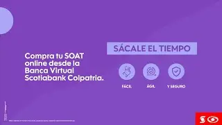 Compra tu SOAT desde la Banca Virtual.