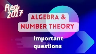 How to pass in Algebra & Number Theory