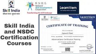 Skill India Certification Courses |LearnVern NSDC Certification Course with Verification JKR Updates