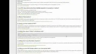 20 Common interview questions for PHP developers