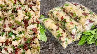 Steamed Sticky Rice with Chinese Sausage