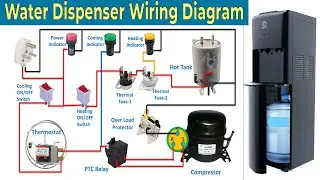 Water Dispenser Wiring Diagram | Cold and Hot water Dispenser Wiring Diagram