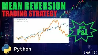 Algorithmic Trading: MEAN REVERSION Trading Strategy in PYTHON