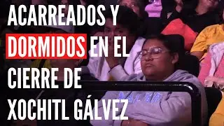 Acarreados y dormidos: Así fue el cierre de Pre-Campaña de Xochitl en la Arena México