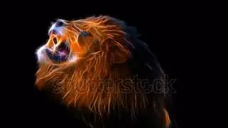 Digital lion animation
