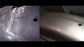 Ремонт заднего бампера автомобиля.