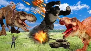 Most Dramatic T-rex Dinosaur Chase | Trex attack | Jurassic Park | Dinosaur | Rexy films #2